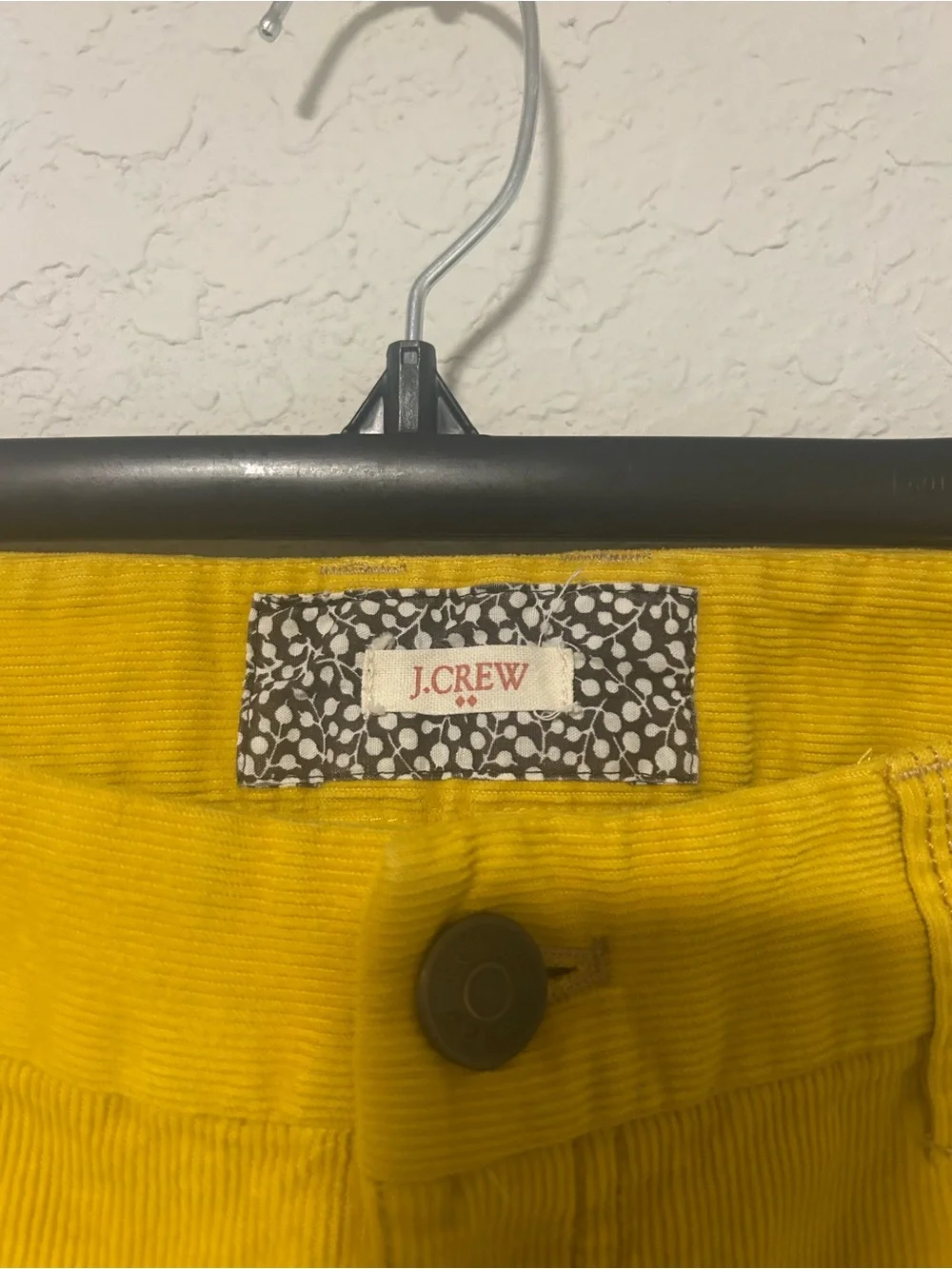 J. Crew Women’s Mustard Corduroy Pant Booth-cut 4R Fall Retro